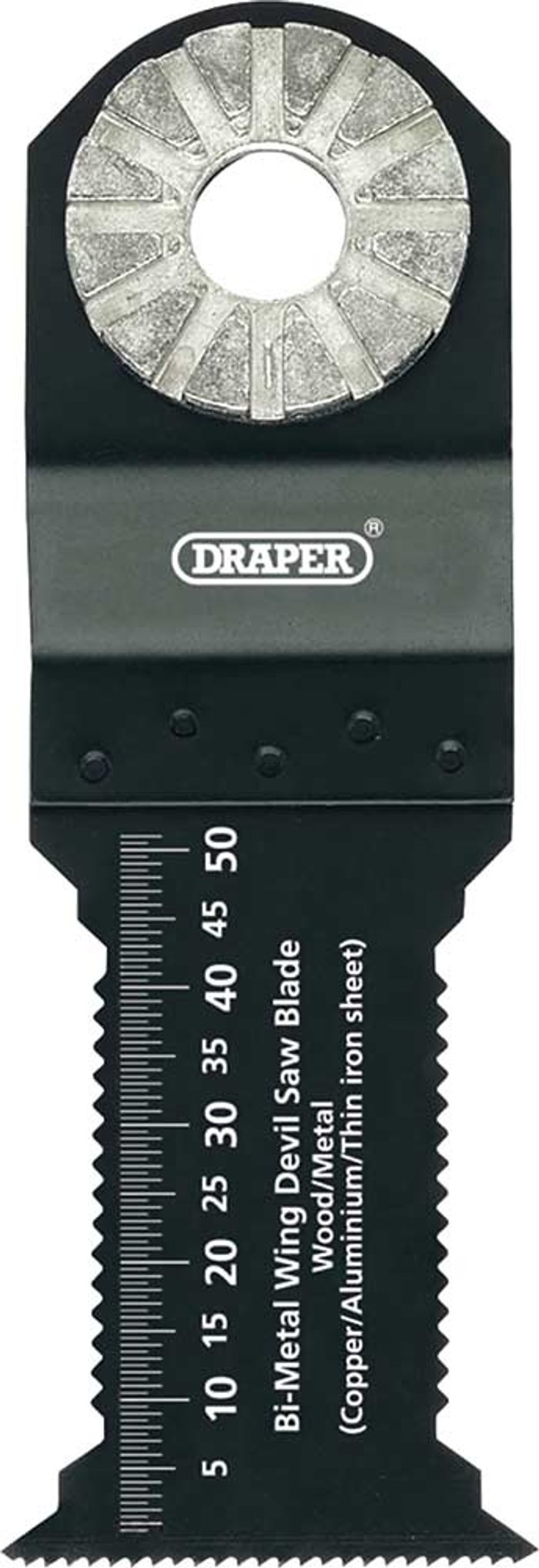 Tooled Up | Draper Draper Wing Devil BIM Metal and Wood Cutting Oscillating Multi Tool Blade 30mm Pack of 1 Draper Draper Wing Devil BIM Metal and Wood Cutting Oscillating Multi Tool Blade 30mm Pack of 1