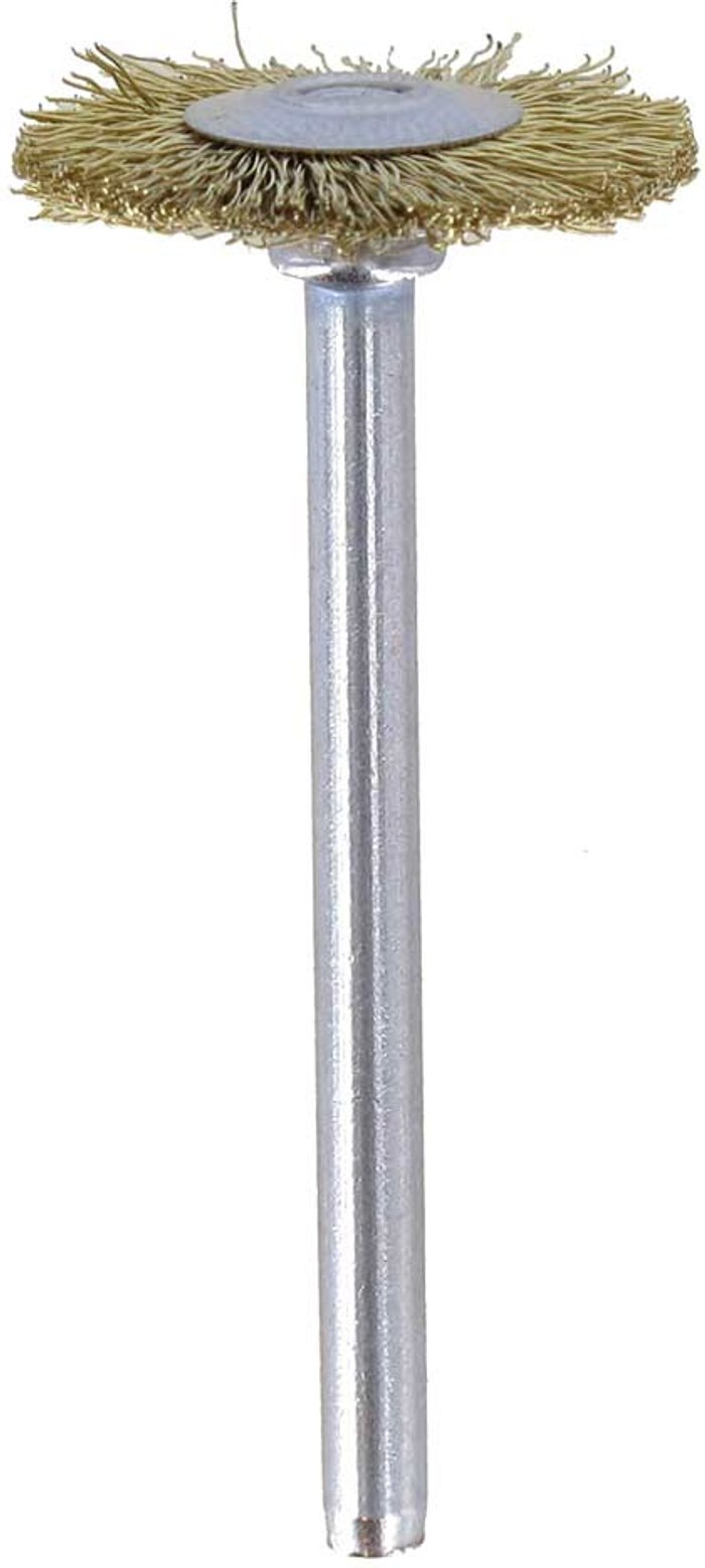 Tooled Up | Dremel Dremel 535 Brass Wire Wheel Brush 19mm Pack of 2 Dremel Dremel 535 Brass Wire Wheel Brush 19mm Pack of 2