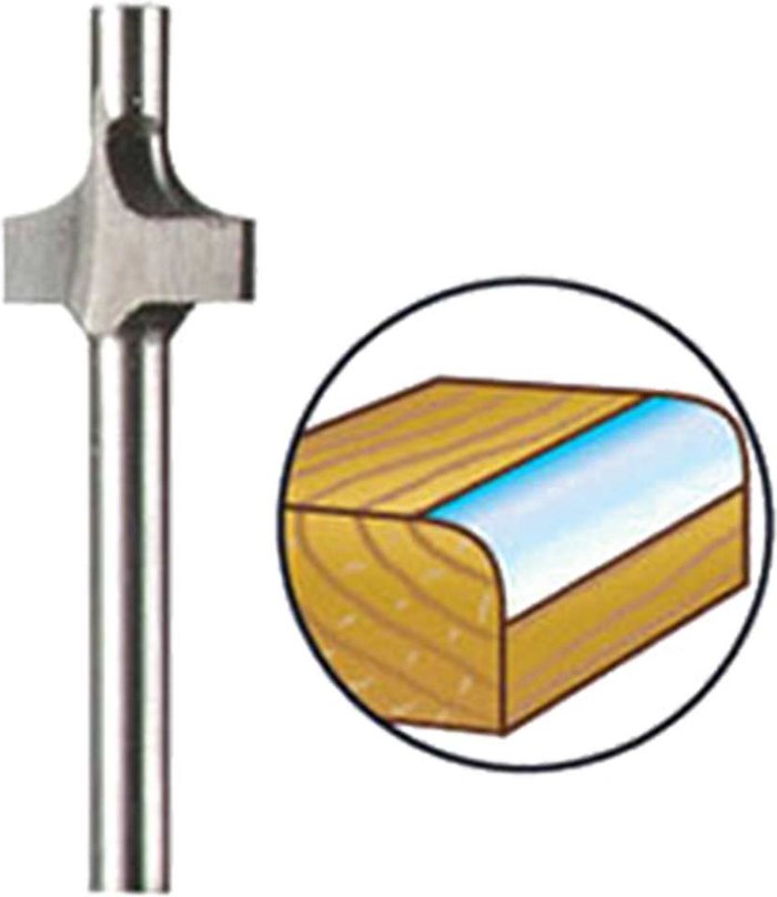 Tooled Up | Dremel Dremel 615 Corner Rounding Router Bit 3.2mm Pack of 1 Dremel Dremel 615 Corner Rounding Router Bit 3.2mm Pack of 1