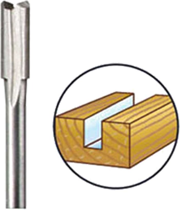Tooled Up | Dremel Dremel 650 Straight Router Bit 4.8mm Pack of 1 Dremel Dremel 650 Straight Router Bit 4.8mm Pack of 1