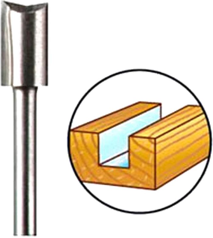 Tooled Up | Dremel Dremel 650 Straight Router Bit 6.4mm Pack of 1 Dremel Dremel 650 Straight Router Bit 6.4mm Pack of 1