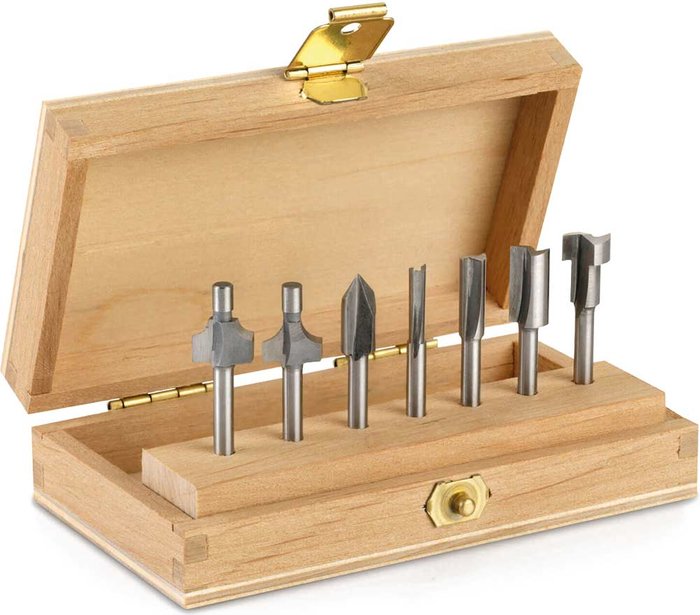 Tooled Up | Dremel Dremel 7 Piece Router Bit Set Dremel Dremel 7 Piece Router Bit Set