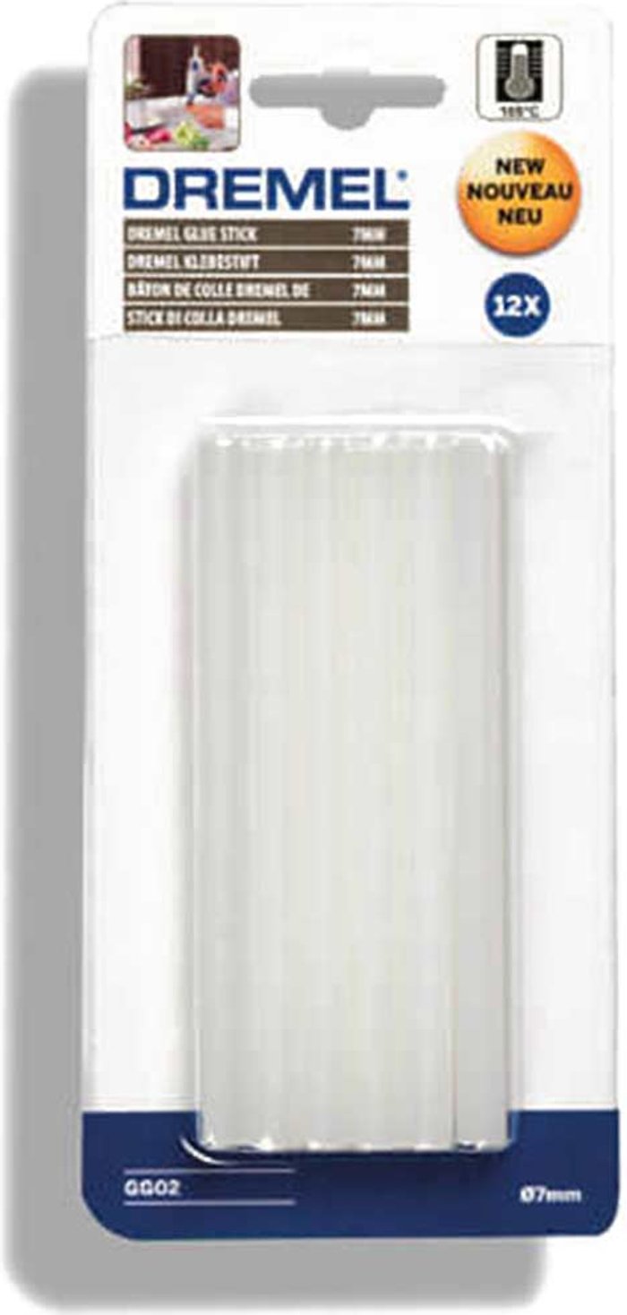 Tooled Up | Dremel Dremel Multi Purpose Low Temperature Glue Sticks 7mm 100mm Pack of 12 Dremel Dremel Multi Purpose Low Temperature Glue Sticks 7mm 100mm Pack of 12