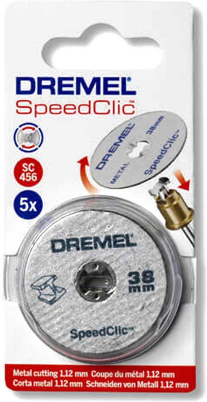 Tooled Up | Dremel Dremel SC456 EZ SpeedClic Metal Cutting Wheels (Pk-5) Dremel Dremel SC456 EZ SpeedClic Metal Cutting Wheels (Pk-5)