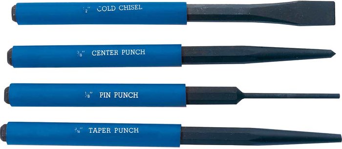 Tooled Up | Draper Draper 4 Piece Cold Chisel and Punch Set Draper Draper 4 Piece Cold Chisel and Punch Set