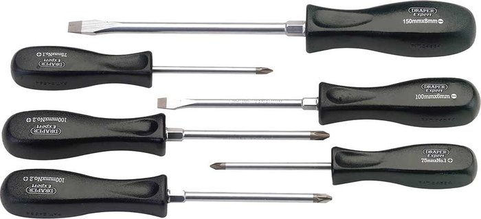 Tooled Up | Draper Draper Expert 6 Piece Mechanics Screwdriver Set Draper Draper Expert 6 Piece Mechanics Screwdriver Set