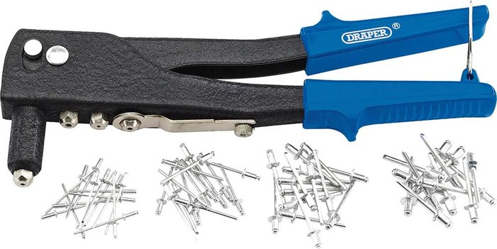 Tooled Up | Draper Draper Riveter and Assorted Rivets Set Draper Draper Riveter and Assorted Rivets Set
