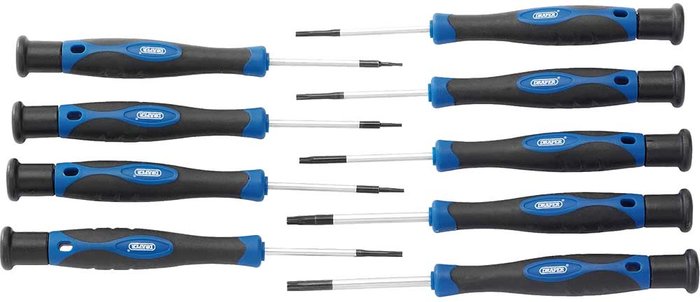 Tooled Up | Draper Draper 9 Piece Torx Precision Screwdriver Set Draper Draper 9 Piece Torx Precision Screwdriver Set