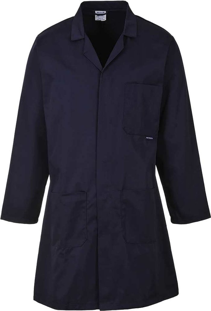 Tooled Up | Portwest Portwest Standard Lab Coat Navy M Portwest Portwest Standard Lab Coat Navy M