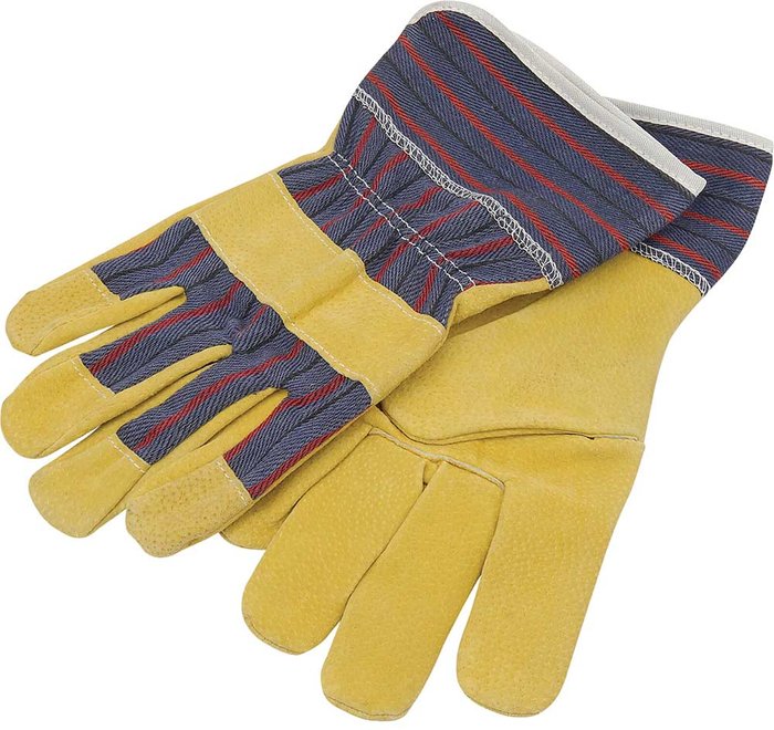 Tooled Up | Draper Draper Young Gardeners Leather Gloves Yellow / Purple One Size Draper Draper Young Gardeners Leather Gloves Yellow / Purple One Size