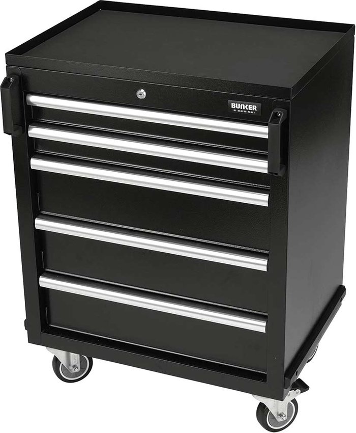Tooled Up | BUNKER® BUNKER® Modular 5 Drawer Steel Heavy Duty Mobile Cabinet - 646mm BUNKER® BUNKER® Modular 5 Drawer Steel Heavy Duty Mobile Cabinet - 646mm