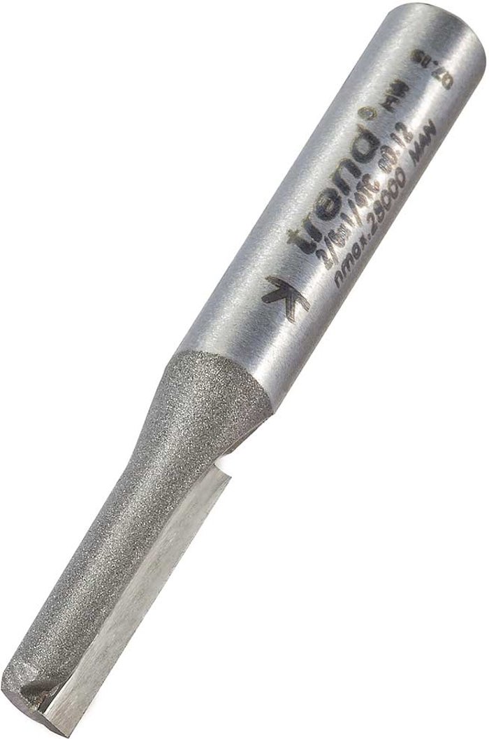 Tooled Up | Trend Trend Eccentric Single Flute Router Cutter 6.3mm 19mm 1/4 Trend Trend Eccentric Single Flute Router Cutter 6.3mm 19mm 1/4