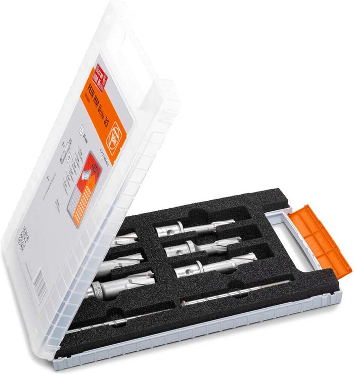 Tooled Up | Fein Fein 8 Piece HM Ultra Mag Drill Hole Cutter Drill Set Fein Fein 8 Piece HM Ultra Mag Drill Hole Cutter Drill Set