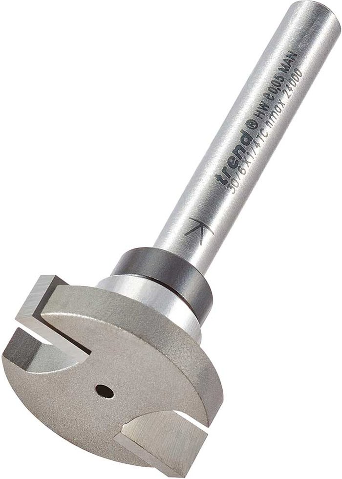 Tooled Up | Trend Trend Undercut Router Cutter 25.4mm 6.3mm 1/4 Trend Trend Undercut Router Cutter 25.4mm 6.3mm 1/4