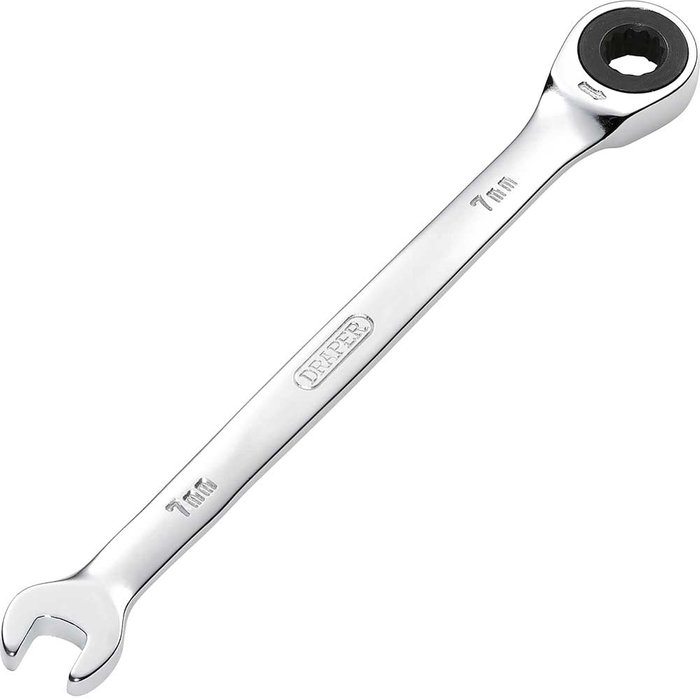 Tooled Up | Draper Draper Hi Torq Ratchet Combination Spanner 7mm Draper Draper Hi Torq Ratchet Combination Spanner 7mm