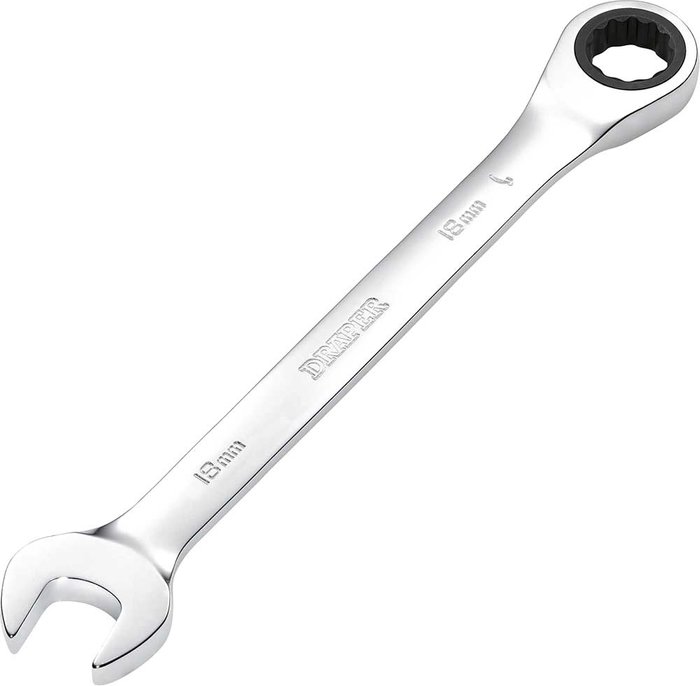 Tooled Up | Draper Draper Hi Torq Ratchet Combination Spanner 18mm Draper Draper Hi Torq Ratchet Combination Spanner 18mm