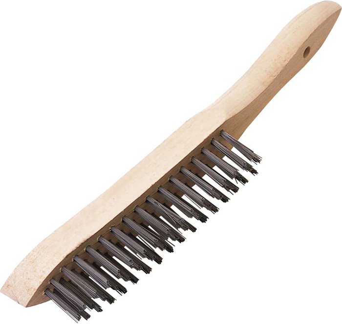 Tooled Up | Draper Draper Heavy Duty Wire Scratch Brush 3 Rows Draper Draper Heavy Duty Wire Scratch Brush 3 Rows
