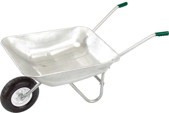Tooled Up | Draper Draper Galvanised Wheelbarrow 65l Galvanized Steel Draper Draper Galvanised Wheelbarrow 65l Galvanized Steel