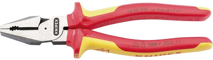 Tooled Up | Knipex Knipex Insulated High Leverage Combination Plier 200mm Knipex Knipex Insulated High Leverage Combination Plier 200mm