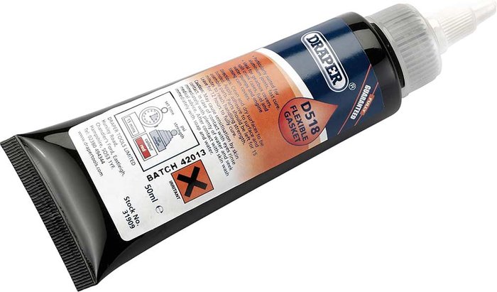 Tooled Up | Draper Draper D518 Flexible Gasket Adhesive 50ml Draper Draper D518 Flexible Gasket Adhesive 50ml