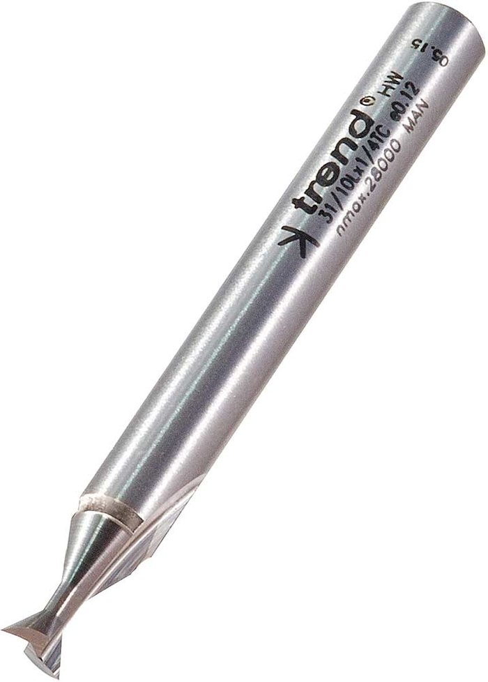 Tooled Up | Trend Trend Dovetail Router Cutter 5mm 3mm 1/4 Trend Trend Dovetail Router Cutter 5mm 3mm 1/4