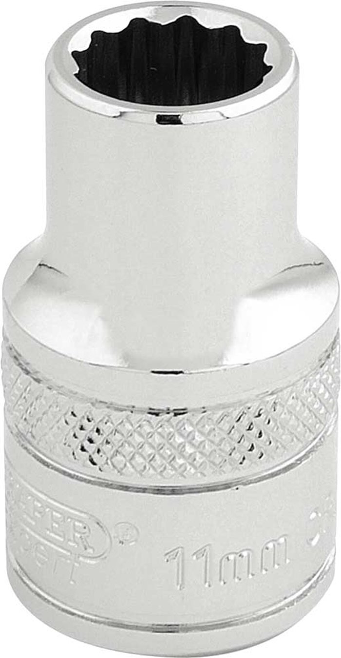 Tooled Up | Draper Draper - 33095 1/2' Square Drive Hi-Torq® 12 Point Socket (11mm) Draper Draper - 33095 1/2' Square Drive Hi-Torq® 12 Point Socket (11mm)
