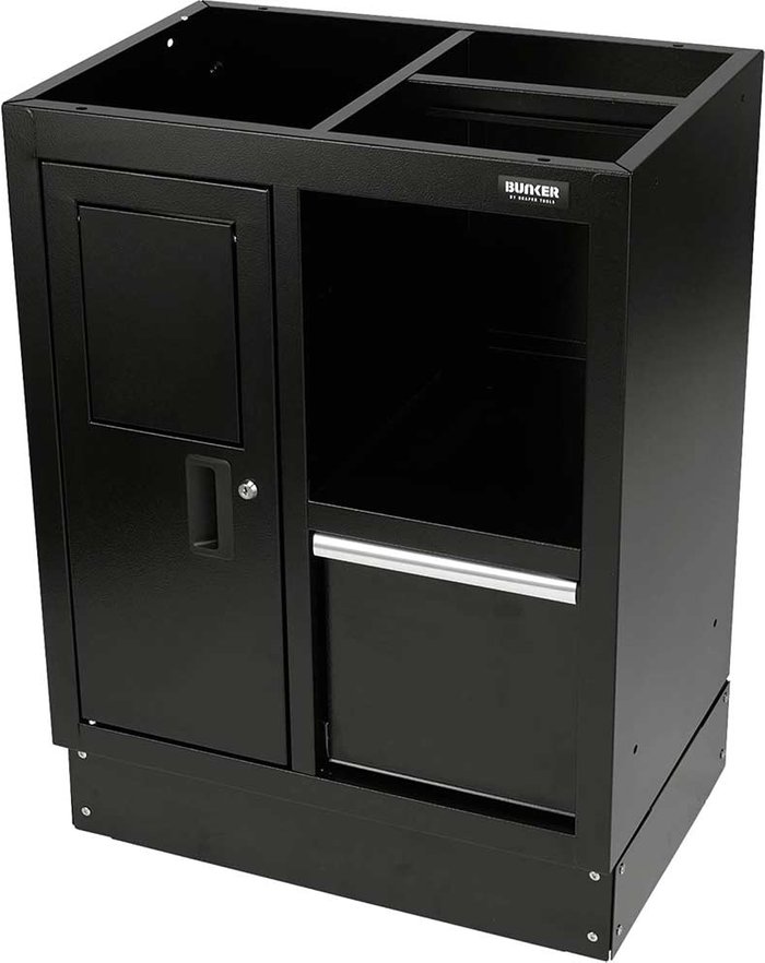 Tooled Up | Draper Draper Bunker Modular Multi Function Floor Cabinet Black Draper Draper Bunker Modular Multi Function Floor Cabinet Black