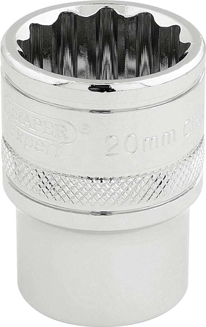 Tooled Up | Draper Draper - 33289 1/2' Square Drive Hi-Torq® 12 Point Socket (20mm) Draper Draper - 33289 1/2' Square Drive Hi-Torq® 12 Point Socket (20mm)