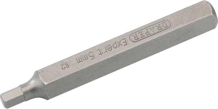 Tooled Up | Draper Draper Expert Hexagon 10mm Shank Insert Bits 5mm 75mm Pack of 1 Draper Draper Expert Hexagon 10mm Shank Insert Bits 5mm 75mm Pack of 1