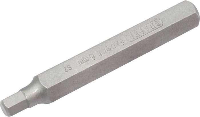 Tooled Up | Draper Draper Expert Hexagon 10mm Shank Insert Bits 6mm 75mm Pack of 1 Draper Draper Expert Hexagon 10mm Shank Insert Bits 6mm 75mm Pack of 1