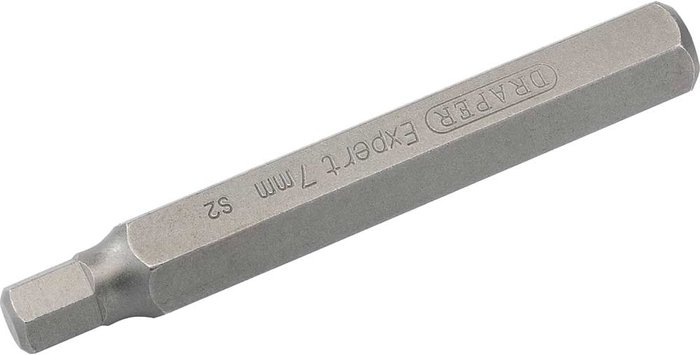 Tooled Up | Draper Draper Expert Hexagon 10mm Shank Insert Bits 7mm 75mm Pack of 1 Draper Draper Expert Hexagon 10mm Shank Insert Bits 7mm 75mm Pack of 1