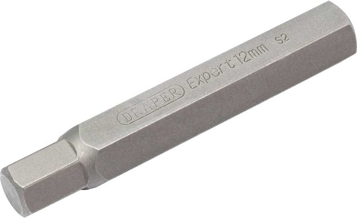 Tooled Up | Draper Draper Expert Hexagon Screwdriver Bit 12mm 75mm Pack of 1 Draper Draper Expert Hexagon Screwdriver Bit 12mm 75mm Pack of 1