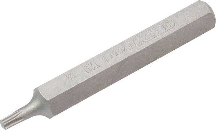 Tooled Up | Draper Draper Expert Torx 10mm Shank Hexagon Insert Bits T20 75mm Pack of 1 Draper Draper Expert Torx 10mm Shank Hexagon Insert Bits T20 75mm Pack of 1