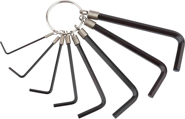 Tooled Up | Draper Draper 8 Piece Hexagon Allen Keyring Set Metric Draper Draper 8 Piece Hexagon Allen Keyring Set Metric