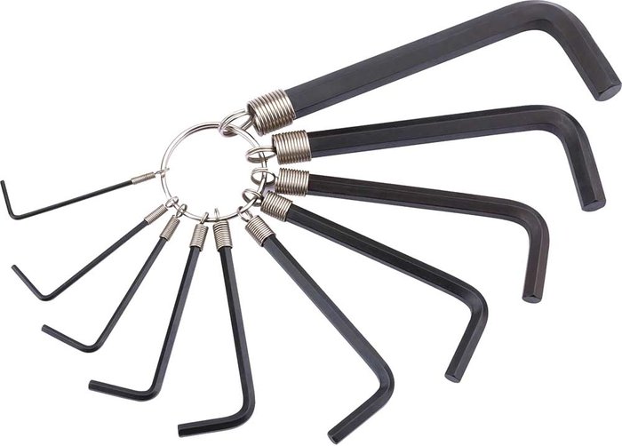 Tooled Up | Draper Draper 10 Piece Hexagon Allen Keyring Set Imperial Draper Draper 10 Piece Hexagon Allen Keyring Set Imperial