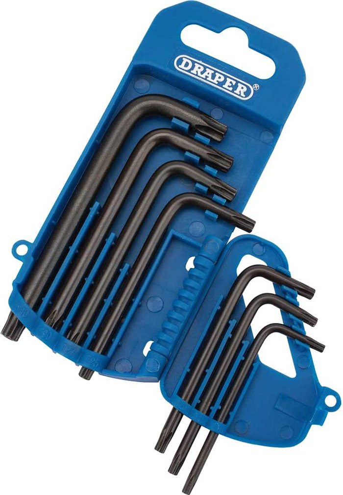 Tooled Up | Draper Draper 7 Piece Security Torx Key Set Draper Draper 7 Piece Security Torx Key Set