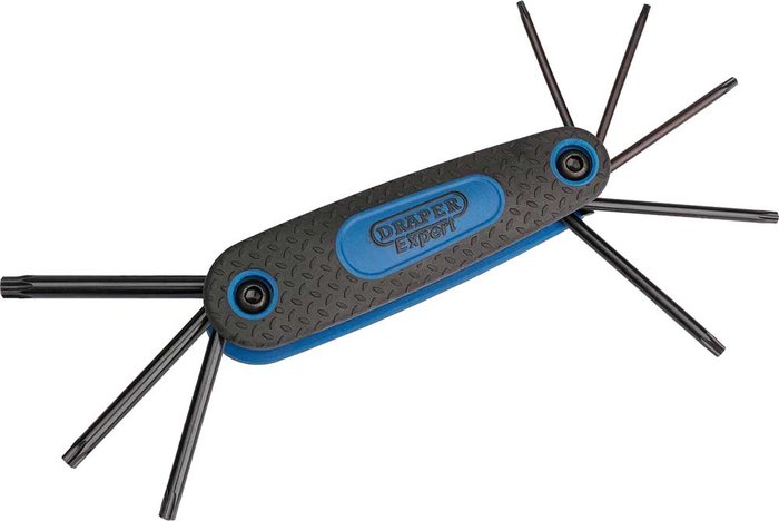 Tooled Up | Draper Draper Expert 8 Piece Folding Torx Key Set Draper Draper Expert 8 Piece Folding Torx Key Set