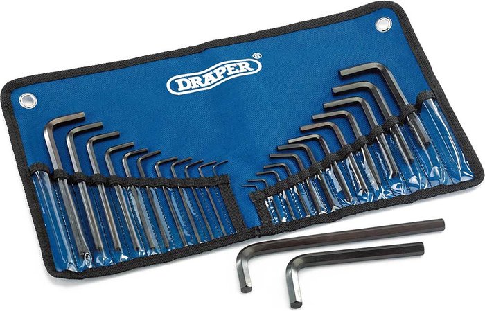 Tooled Up | Draper Draper 25 Piece Hexagon Allen Key Set Metric and Imperial Draper Draper 25 Piece Hexagon Allen Key Set Metric and Imperial