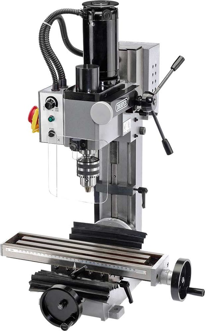 Tooled Up | Draper Draper MILL-170 Variable Speed Bench Mini Milling and Drilling Machine 240v Draper Draper MILL-170 Variable Speed Bench Mini Milling and Drilling Machine 240v