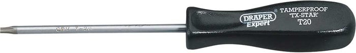 Tooled Up | Draper Draper Security Torx Screwdriver T20 100mm Draper Draper Security Torx Screwdriver T20 100mm