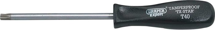 Tooled Up | Draper Draper Security Torx Screwdriver T40 115mm Draper Draper Security Torx Screwdriver T40 115mm