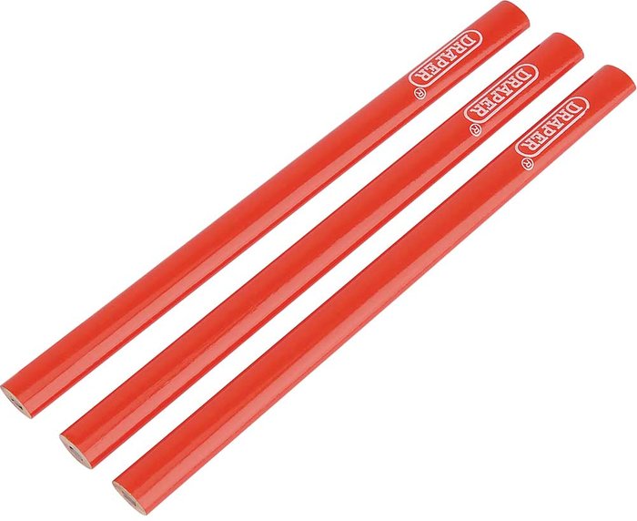 Tooled Up | Draper Draper Carpenters Pencils Pack of 3 Draper Draper Carpenters Pencils Pack of 3
