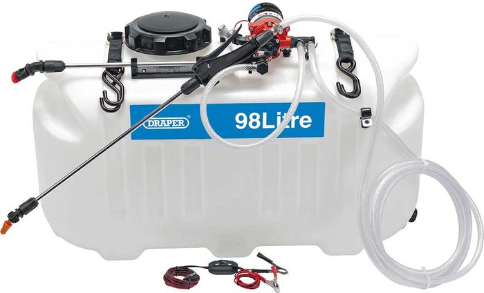 Tooled Up | Draper Draper 12V DC ATV Spot/ Broadcast Sprayer - 98L Draper Draper 12V DC ATV Spot/ Broadcast Sprayer - 98L