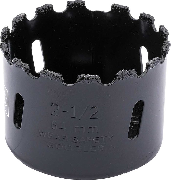 Tooled Up | Draper Draper Expert Tungsten Carbide Grit Hole Saw 64mm Draper Draper Expert Tungsten Carbide Grit Hole Saw 64mm
