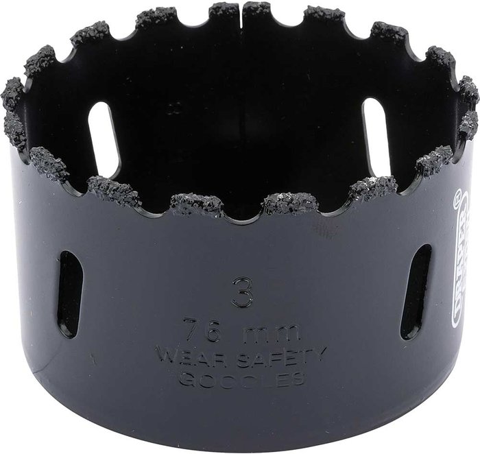 Tooled Up | Draper Draper Expert Tungsten Carbide Grit Hole Saw 76mm Draper Draper Expert Tungsten Carbide Grit Hole Saw 76mm