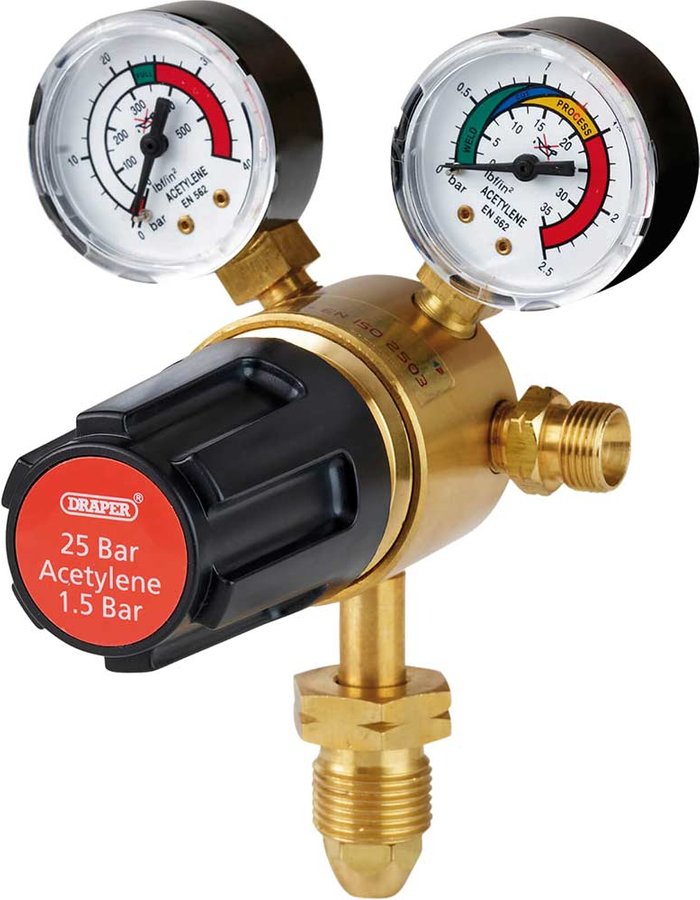 Tooled Up | Draper Draper 25 Bar Acetylene Regulator Draper Draper 25 Bar Acetylene Regulator
