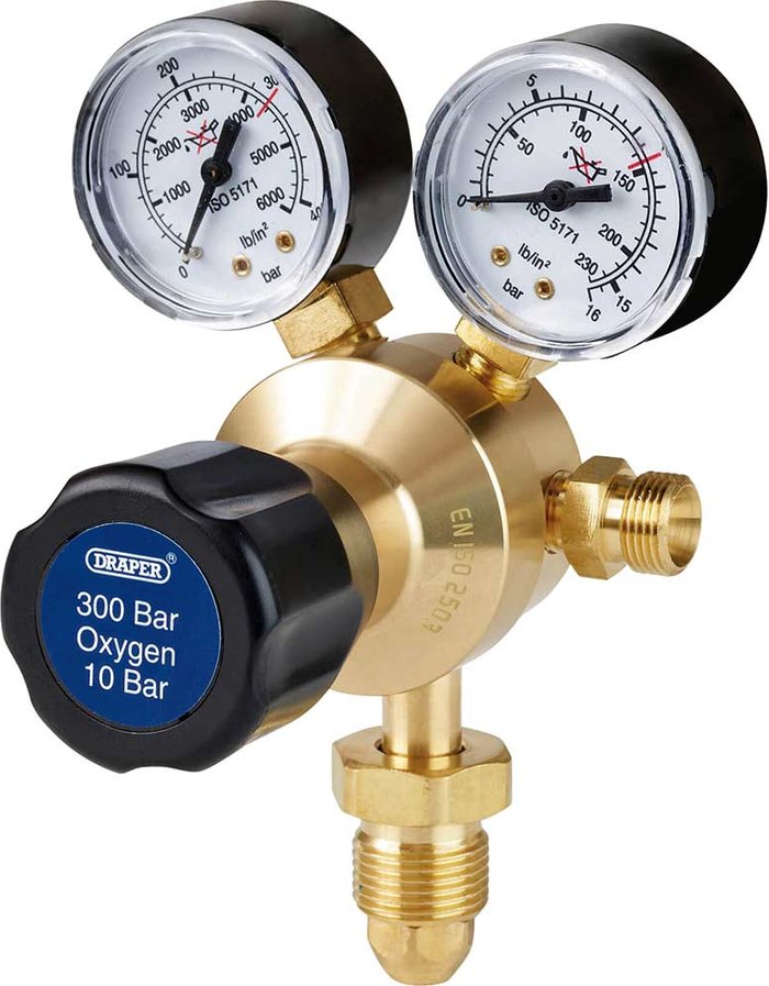 Tooled Up | Draper Draper 300 Bar Oxygen Regulator Draper Draper 300 Bar Oxygen Regulator