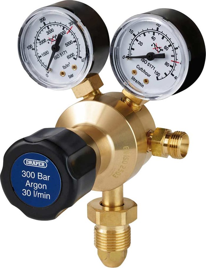 Tooled Up | Draper Draper 300 Bar Argon Regulator Draper Draper 300 Bar Argon Regulator