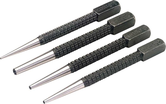 Tooled Up | Draper Draper 4 Piece Nail Punch Set Draper Draper 4 Piece Nail Punch Set
