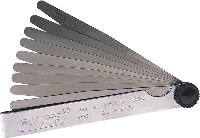 Tooled Up | Draper Draper 10 Blade Imperial Feeler Gauge Set Draper Draper 10 Blade Imperial Feeler Gauge Set